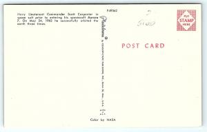 Postcard Astronaut Scott Carpenter 1962 Space Suit NASA B36