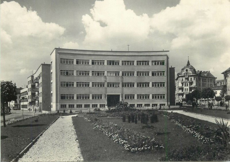 hospital in the town of Banska Bystrica postcard