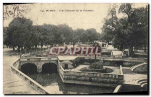 Old Postcard Nimes Vue Generale de la Fontaine