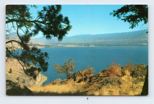 Skaha Lake Okanagan Valley British Columbia BC Canada UNP Chrome Postcard H16