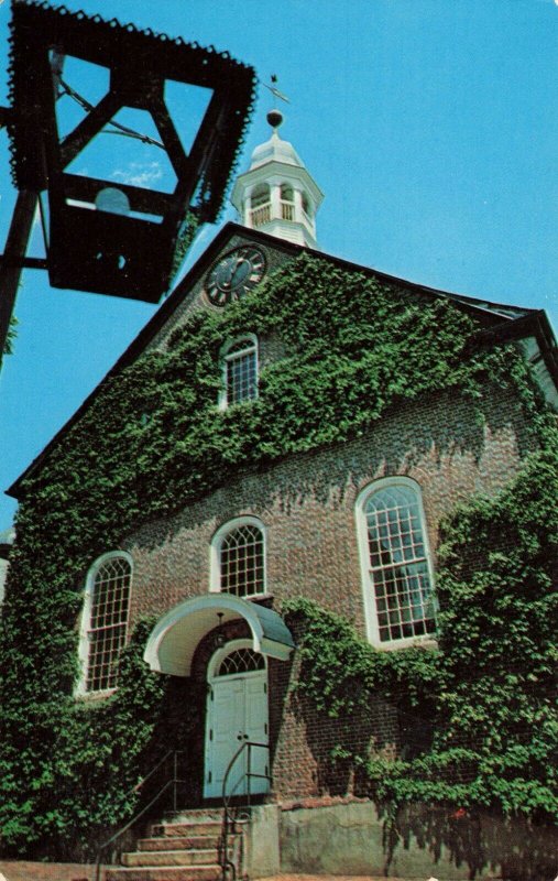 Postcard Moravian Church Winston Salem North Carolina