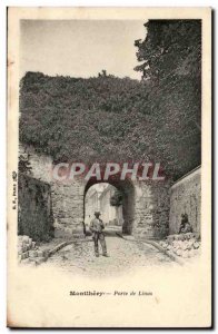 Montlhery Old Postcard Door Linas