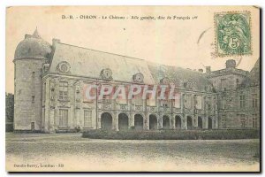 Old Postcard Oiron Chateau Left wing called Francois I