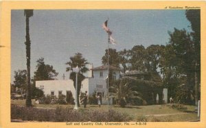 Dexter Golf Country Club Clearwater Florida 1940s Postcard Mitchell 20-2017