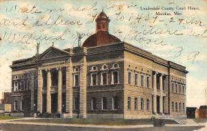 Meridian Mississippi Lauderdale Court House Antique Postcard K41427