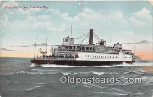 Ferry Boat San Francisco, CA USA Ship Writing on back 