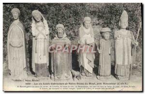 Old Postcard The Six healing saints of Notre Dame du Haut Moncontour