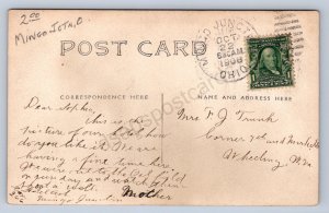J87/ Mingo Junction Ohio RPPC Postcard c1910 Hotel Ash Building  1075
