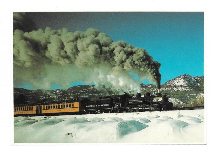 Durango and Silverton Narrow Gauge Train Winter Snow Petley