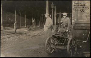 Germany 1919 Revolution Freikorps Duesseldorf Oberbilk Spartakus RPPC 61397