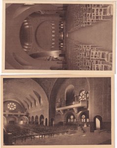 Dijon Sanctuaire Diocesian Du Sacre Coeur La Grande Nef Interior 2x Postcard s