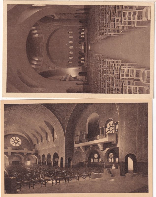 Dijon Sanctuaire Diocesian Du Sacre Coeur La Grande Nef Interior 2x Postcard s