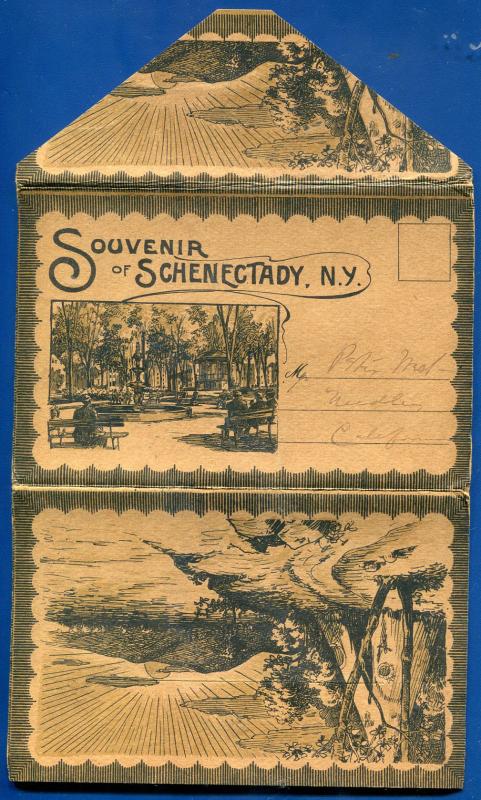 Schenectady 1910s New York ny postcard folder