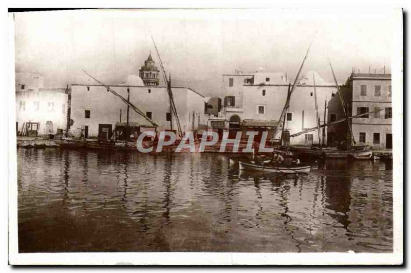 Modern Postcard Bizerte The Old Port Yacht