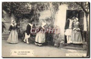 Old Postcard Folklore Salterns the land of salt The prying