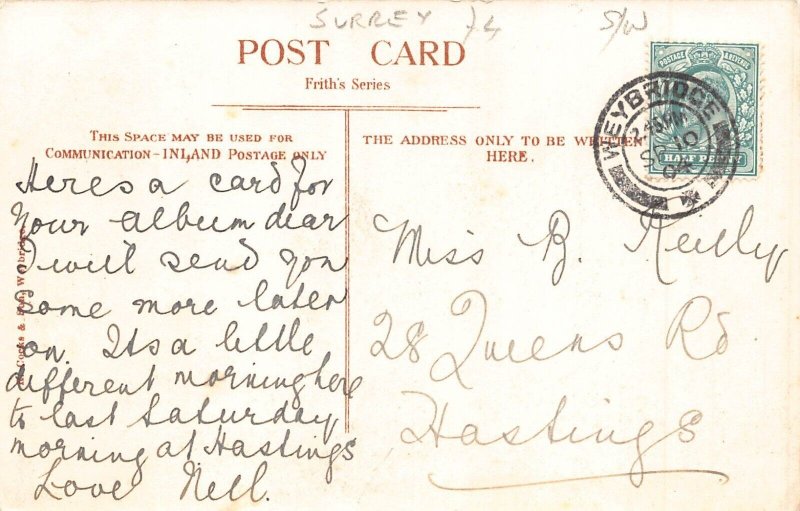 England 1904 Weybridge The Keath vintage postcard