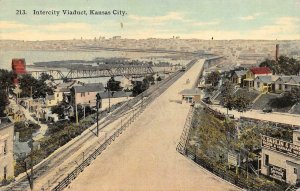 KANSAS CITY, MO Missouri INTERCITY VIADUCT G Dahlin & Sons~Homes c1910s Postcard