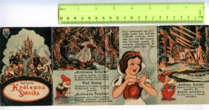 473831 Poland Krakow Disney cartoon Snow White seven dwarfs advertising booklet