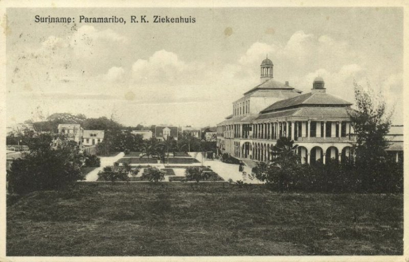 suriname, PARAMARIBO, Roman Catholic Hospital (1920s) Stamp