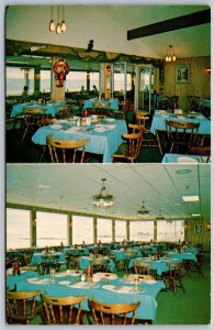 Vtg Rye NH Pirates Cove Restaurant & Peg Leg Lounge Wallis Sands Postcard