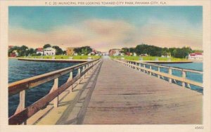 Florida Panama City Municipal Pier Looking Toward City Park