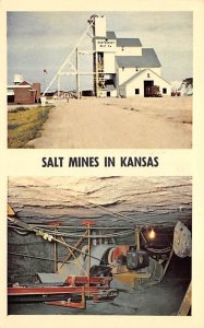 Salt mines in Kansas also locacated in Lyons & Kanoplis, Kansas USA Hutchinso...