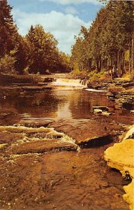 US Highway 41 Whitefish Falls, Michigan MI Postcard