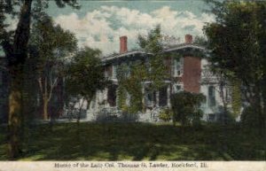 Home of Col. Thomas G. Lawler - Rockford, Illinois IL