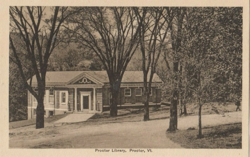 PROCTOR, Vermont, 1910s; Library Exterior