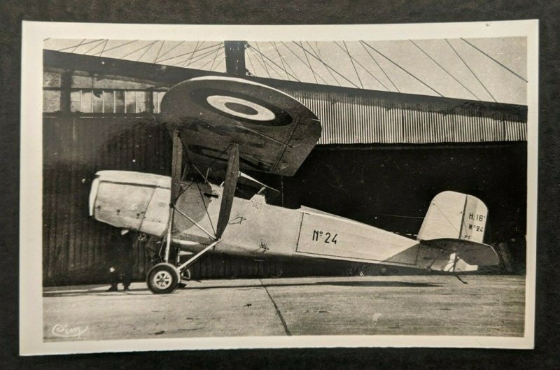 Mint Vintage Aviation Hanriot Aircraft Bengali 145 CV Real Photo Postcard RPPC