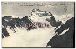 Old Postcard Dauphine Massif du Pelvoux the Barre des Ecrins 4103 m and the G...