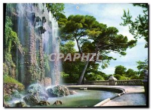 Postcard Old Nice French Riviera Cascade du Chateau