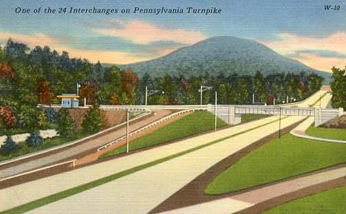PA - Pennsylvania Turnpike. An Interchange