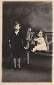 Children with Teddy Bears Postcard