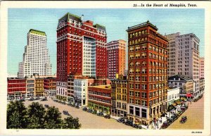 Postcard SHOPS SCENE Memphis Tennessee TN AK6152