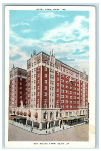 c1910's Gary Indiana IN, Gary Hotel Building Street View Antique Postcard 