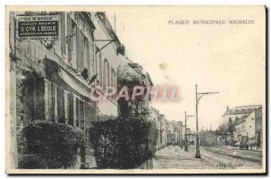Old Postcard Automotive Municipal plate Michelin St Cyr l & # 39Ecole