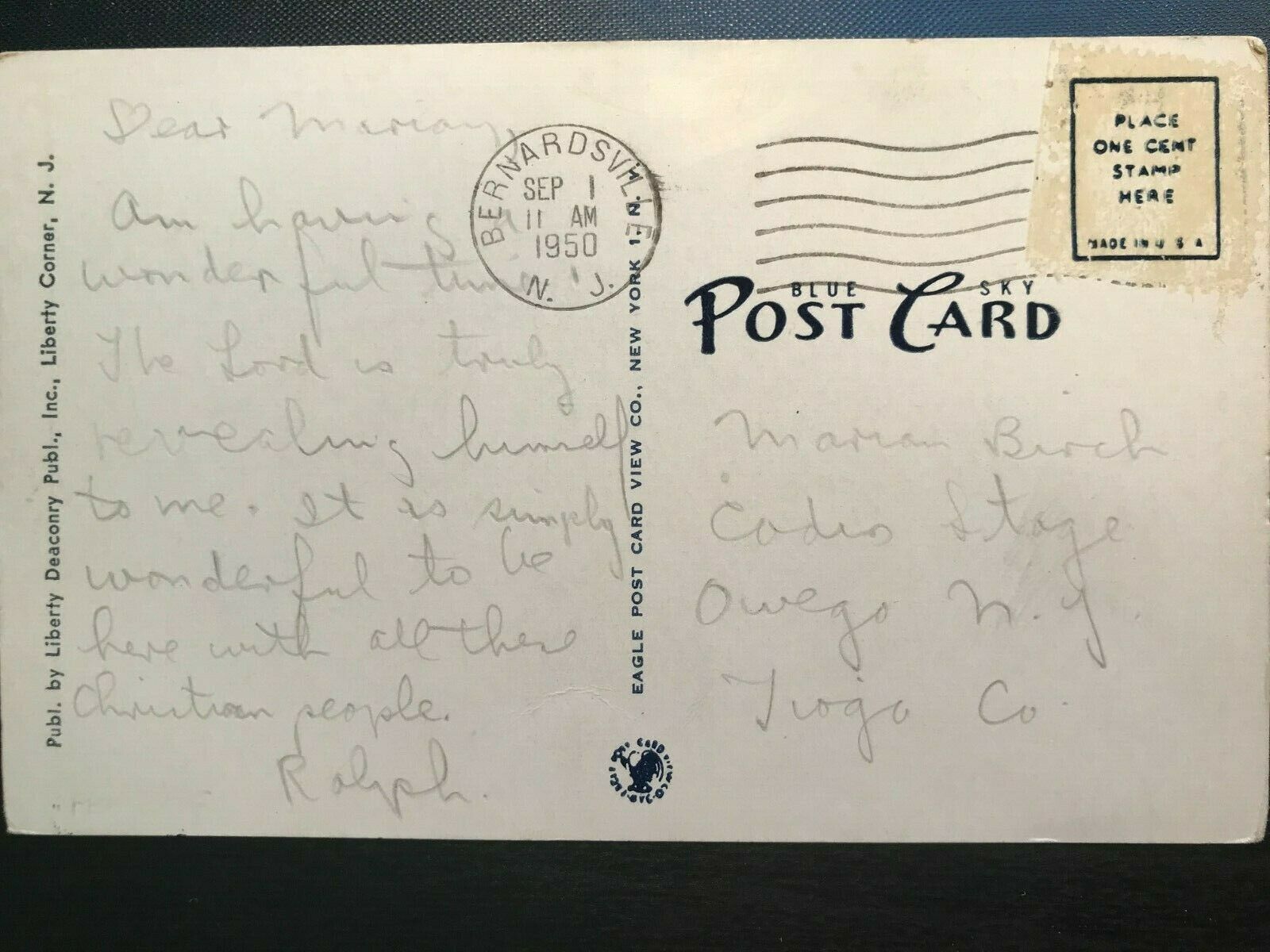 Vintage Postcard>1950>Camp 