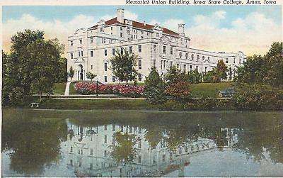  IOWA STATE COLLEGE in AMES IOWA MEMORIAL UNION BUILDING POSTCARD  (3)