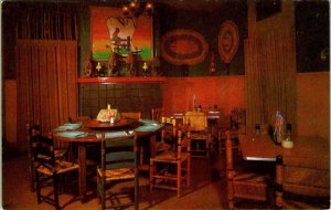 Waco, TX Texas HOUSE OF LYONS MEXICAN RESTAURANT Interior View ROADSIDE Postcard