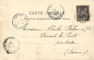 france, LONGWY, Faïenceries, Pottery (1899) Stamp