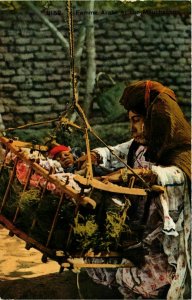 CPA AK Femme Arabe et son Mouchachou ALGERIE (874111)