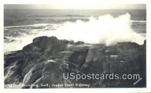 Real Photo Pounding Surf - Oregon Coast Highways, Oregon