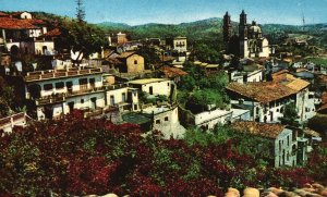 Vintage Postcard Panoramic View of Taxco Guerrero Mexico MX