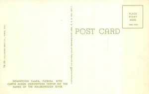 TAMPA, Florida FL  CITY~CURTIS HIXON CONVENTION CENTER Bird's Eye View  Postcard