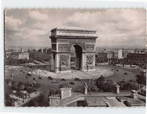 Postcard L'Arc de Triomphe et place de l'Étoile, Paris, France