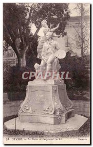 Grasse - The Statue of Fragonard - Old Postcard