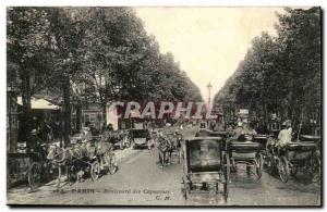 Paris-Le Boulevard des Capucines Old Post Card