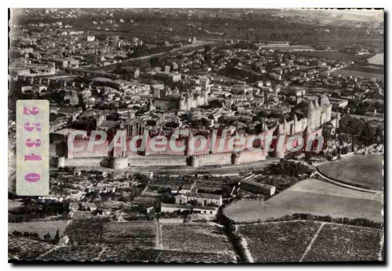 Postcard Modern Carcassonne Cite View Aerienne