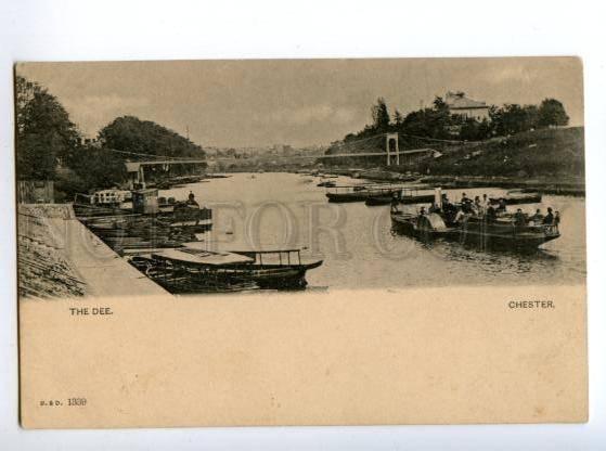 147235 UK England CHESTER the dee ships Vintage 1902 postcard